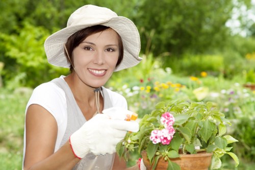 Crew starting sustainable garden cleanup in Harrow